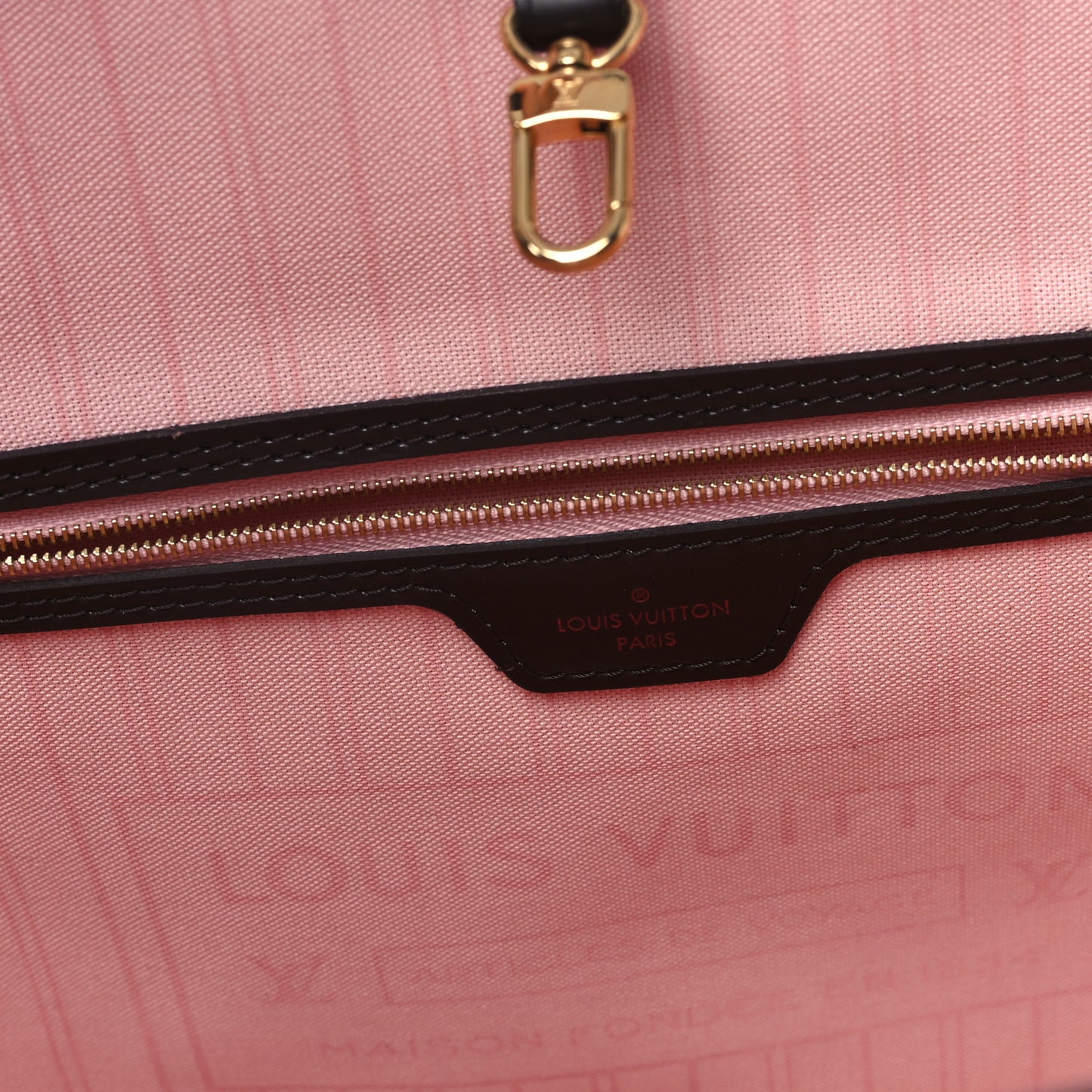 Damier Ebene Neo Neverfull MM Rose Ballerine