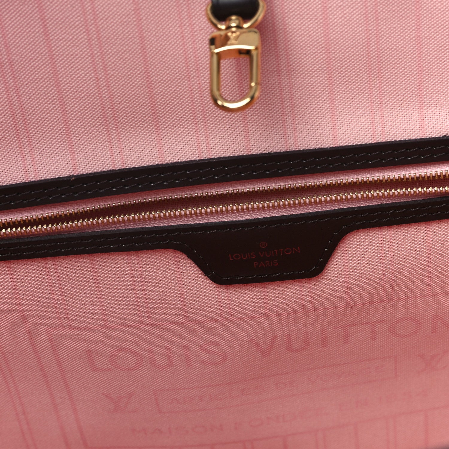 Louis Vuitton Damier Ebene Neo Neverfull MM Rose Ballerine 7 of 13