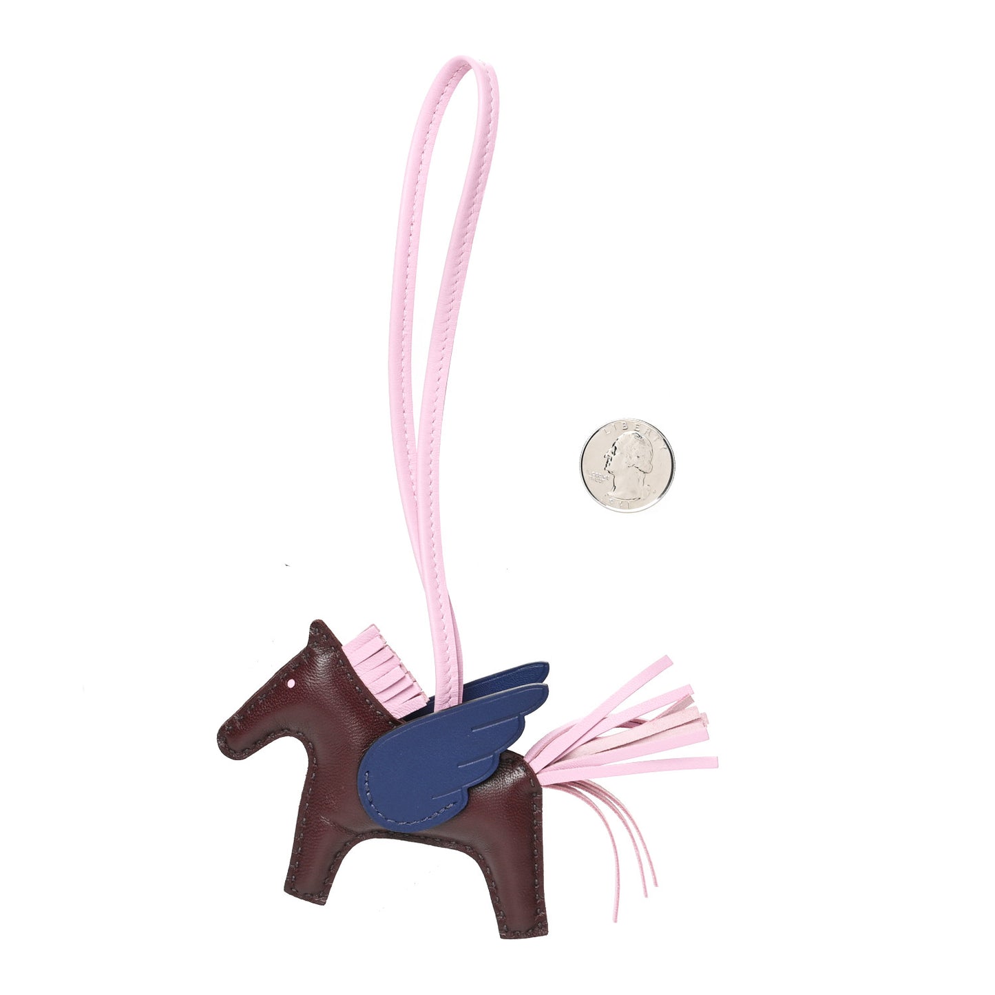 Milo Lambskin Grigri Rodeo Pegase Horse Bag Charm PM Rouge Sellier Mauve Sylvestre Bleu Saphir