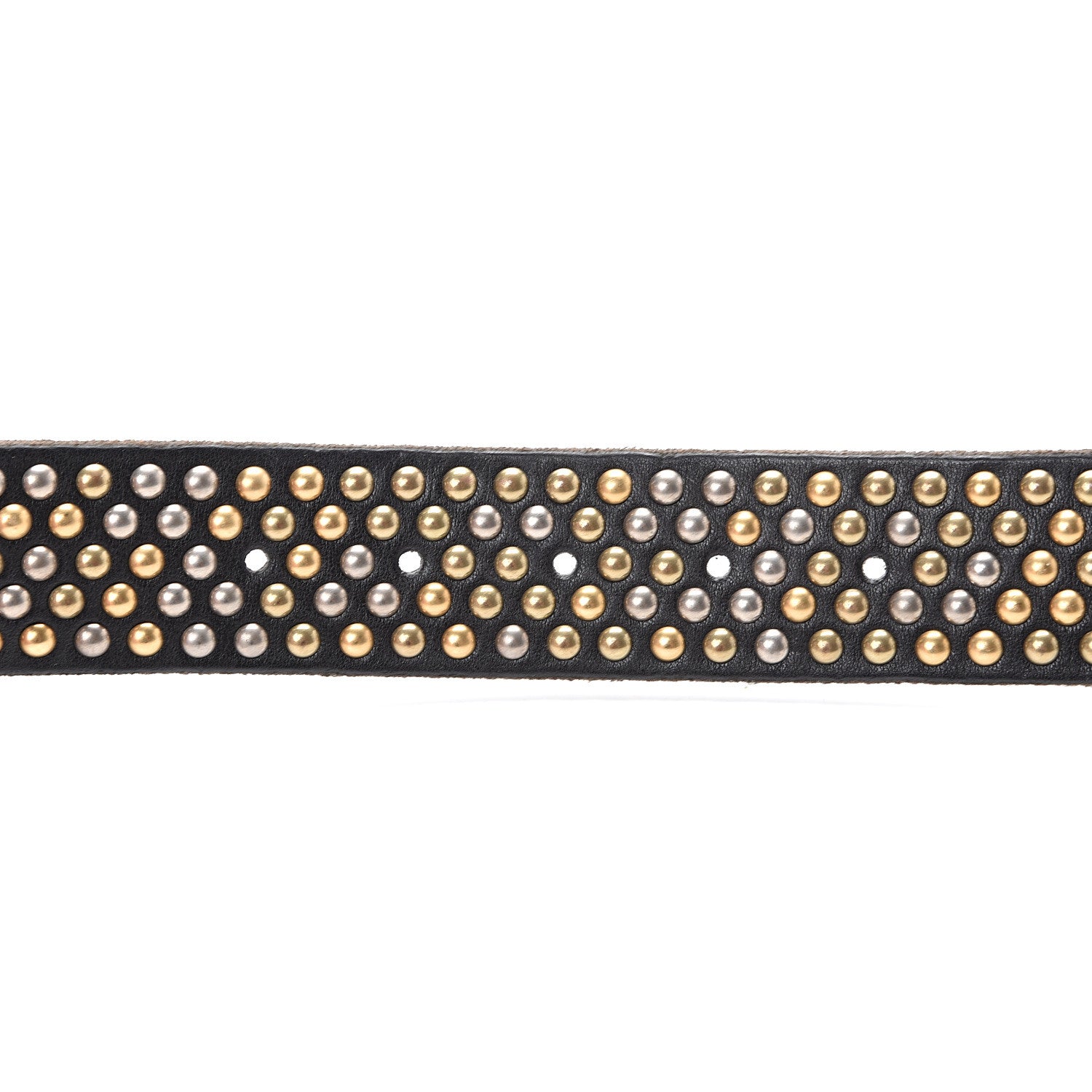 Gucci Calfskin Studded Feline Belt 120 40 Black 4 of 6