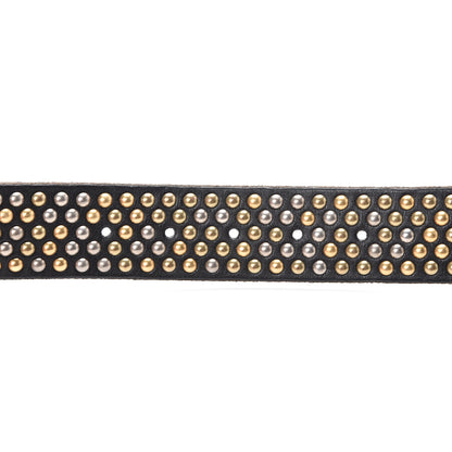 Gucci Calfskin Studded Feline Belt 120 40 Black 4 of 6