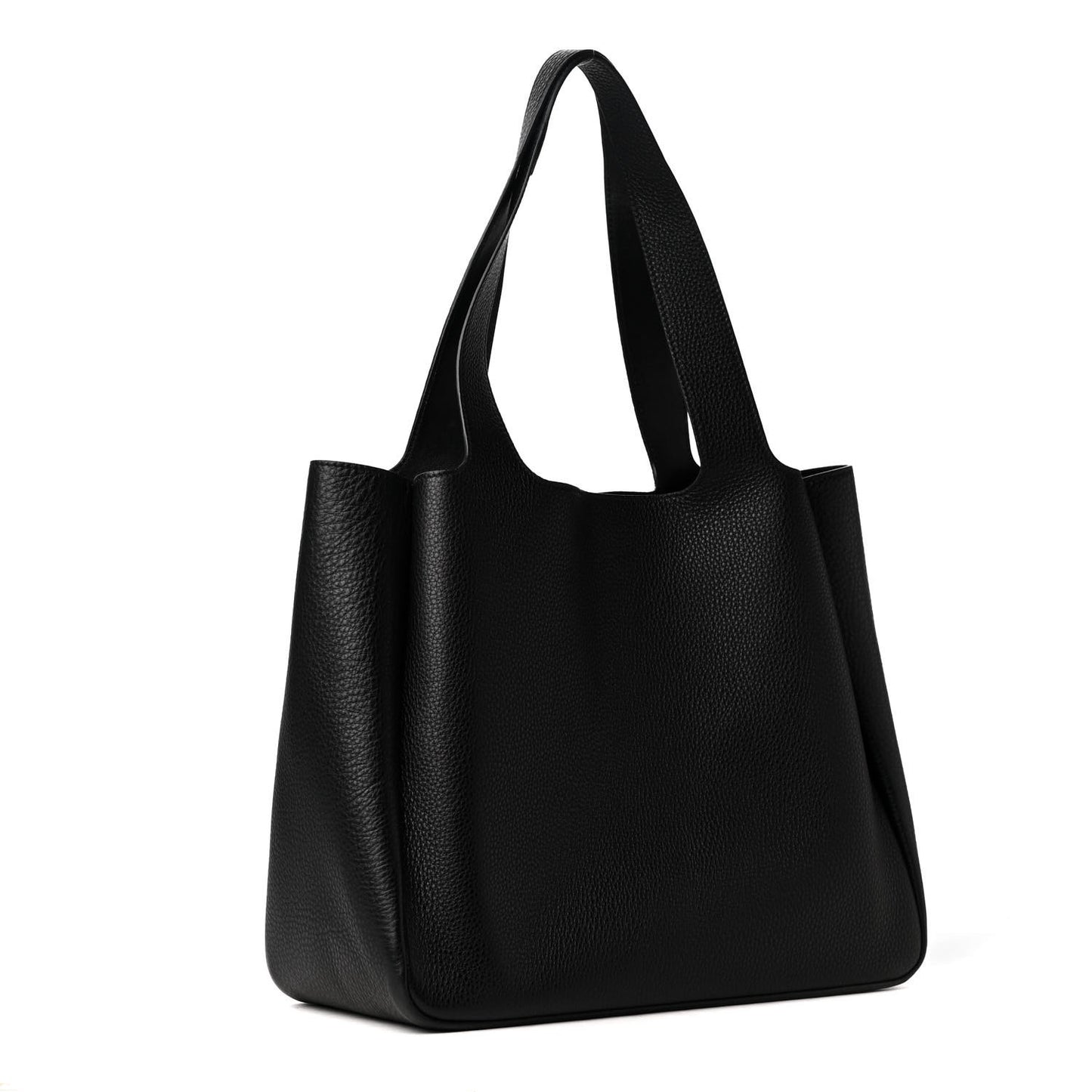 Vitello Daino Soft Large Dynamique Tote Black