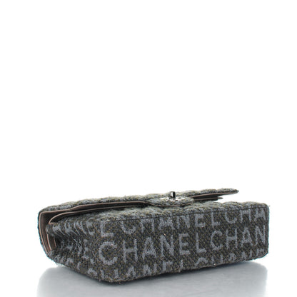 Chanel Tweed Quilted Medium Double Flap Grey 4 of 7