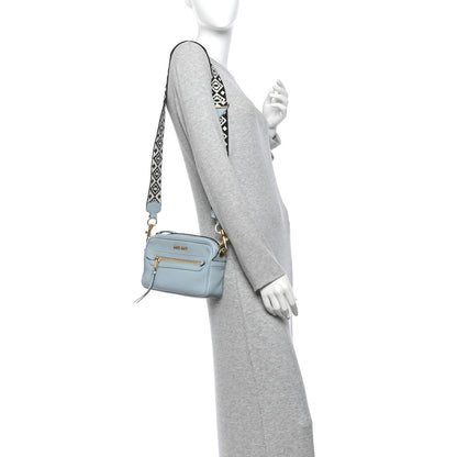 Miu Miu Madras Jacquard Camera Bag Lago 2 of 13