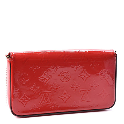 Louis Vuitton Vernis Felicie Pochette Chain Wallet Cherry 2 of 11