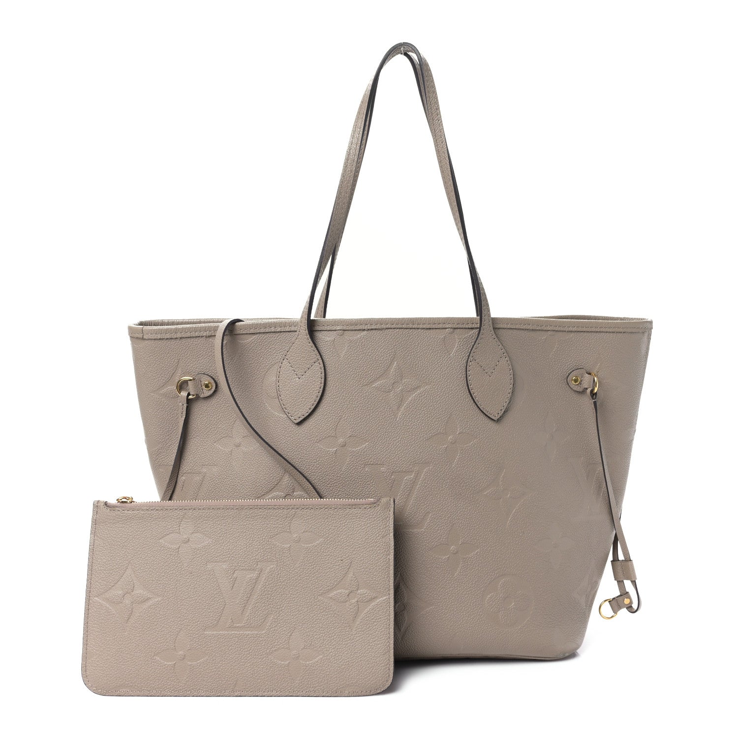 Louis Vuitton Empreinte Monogram Giant Neverfull MM Tourterelle 3 of 9