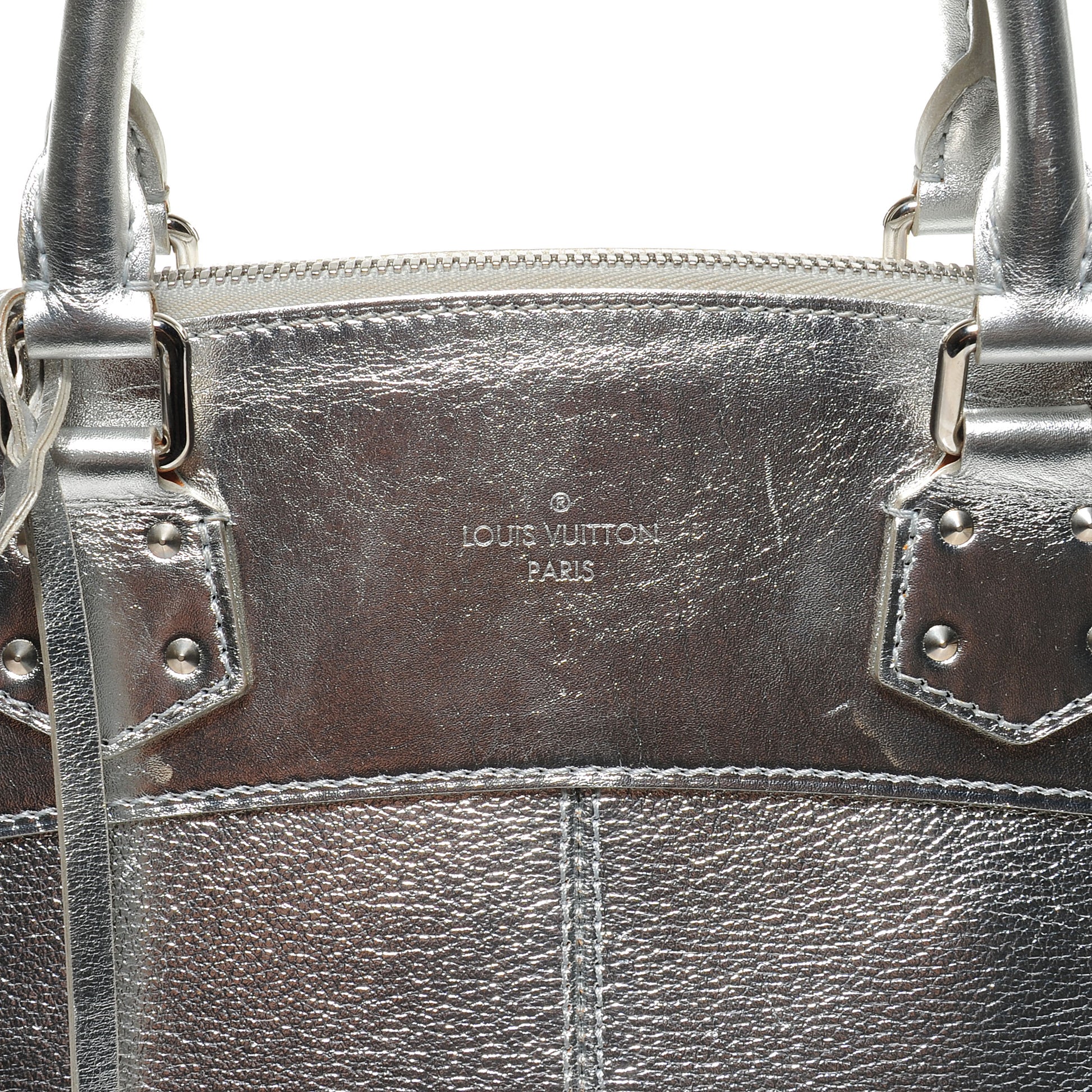 Louis Vuitton Suhali Lockit MM Silver 5 of 8
