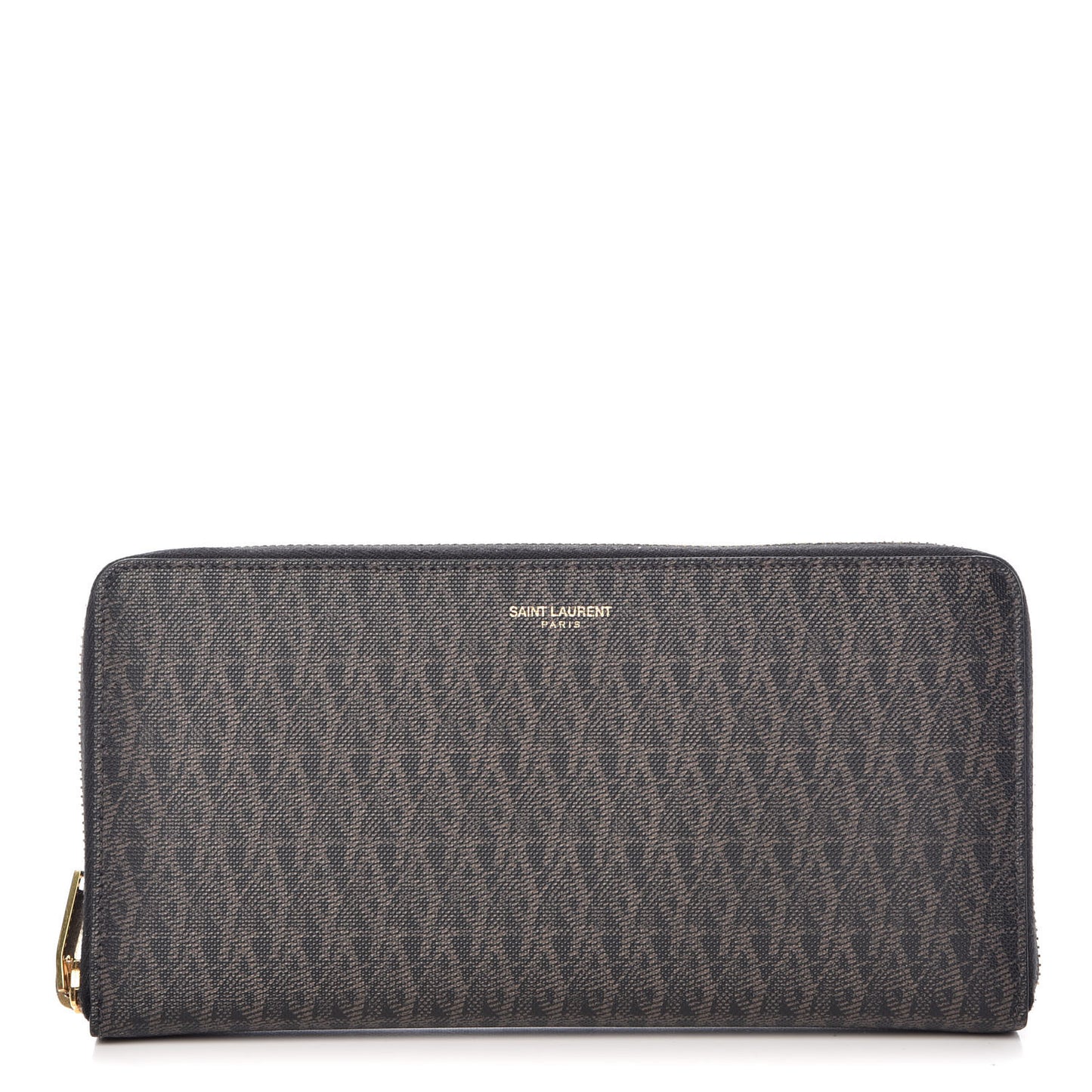 Toile Monogram Long Zip Around Wallet Black