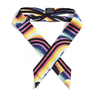 Hermes Silk Brides De Gala Shadow Twilly Black Jaune Multicolor 1 of 4