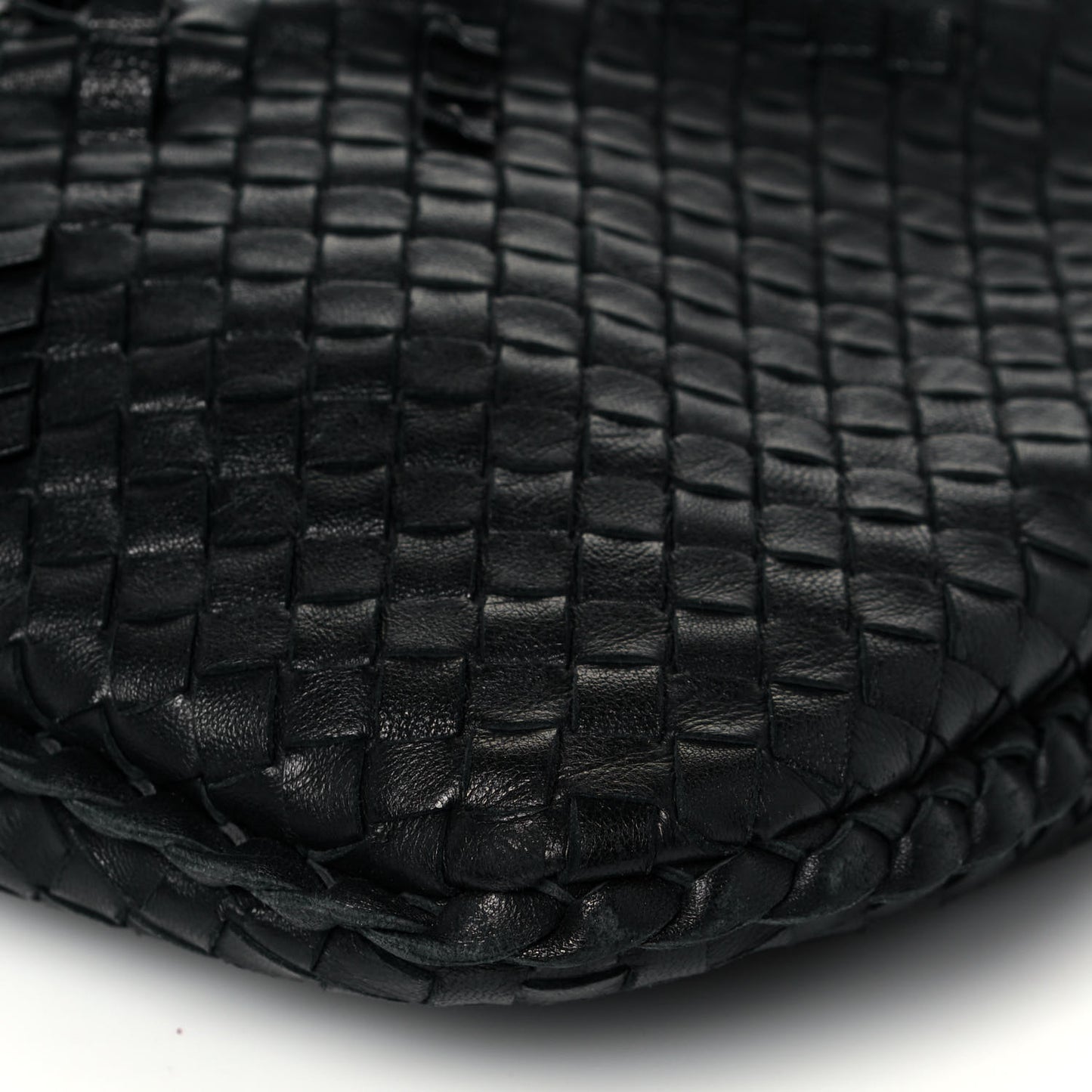 Nappa Intrecciato Large Veneta Plisse Hobo Ink