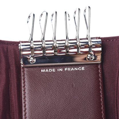 Chanel Lambskin Quilted 6 Key Holder Black 6 of 8