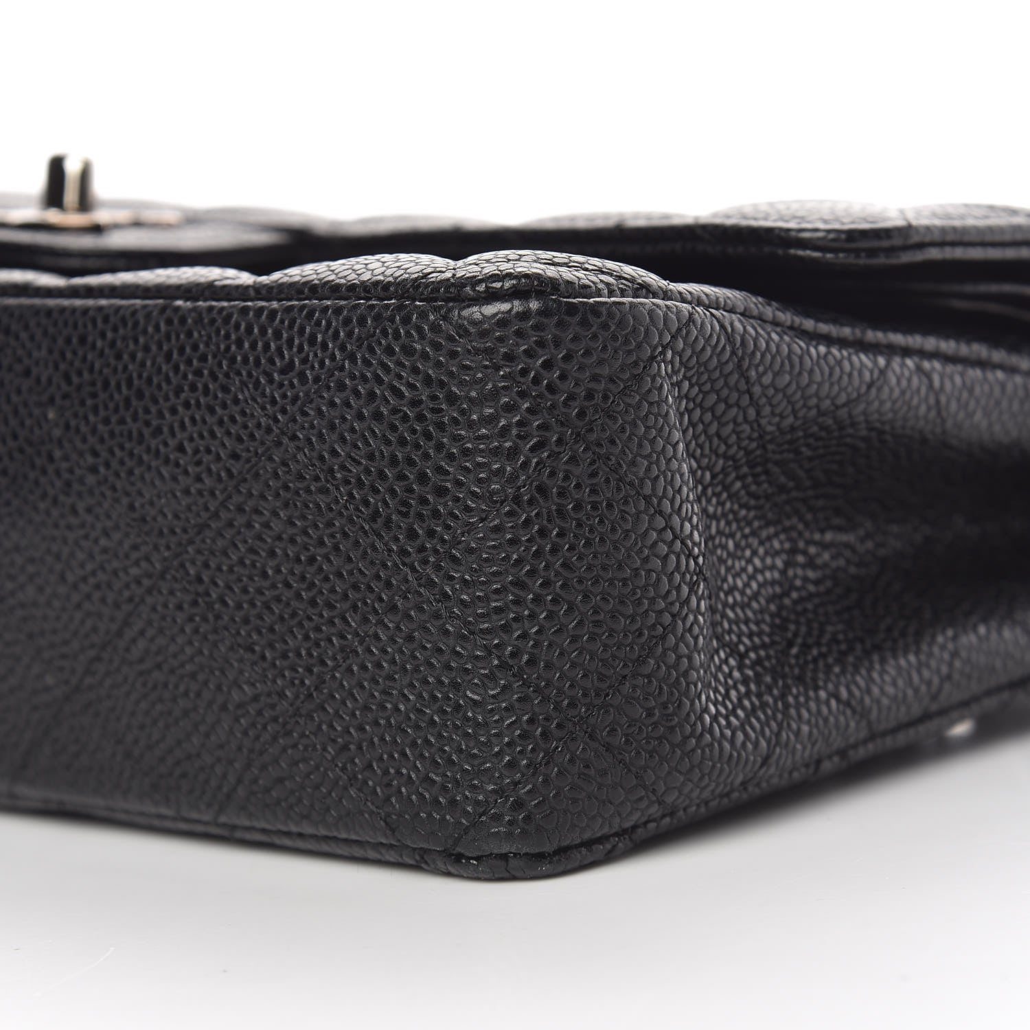 Chanel Caviar Quilted Medium Double Flap Black 10 of 12