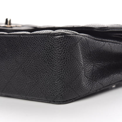 Chanel Caviar Quilted Medium Double Flap Black 10 of 12