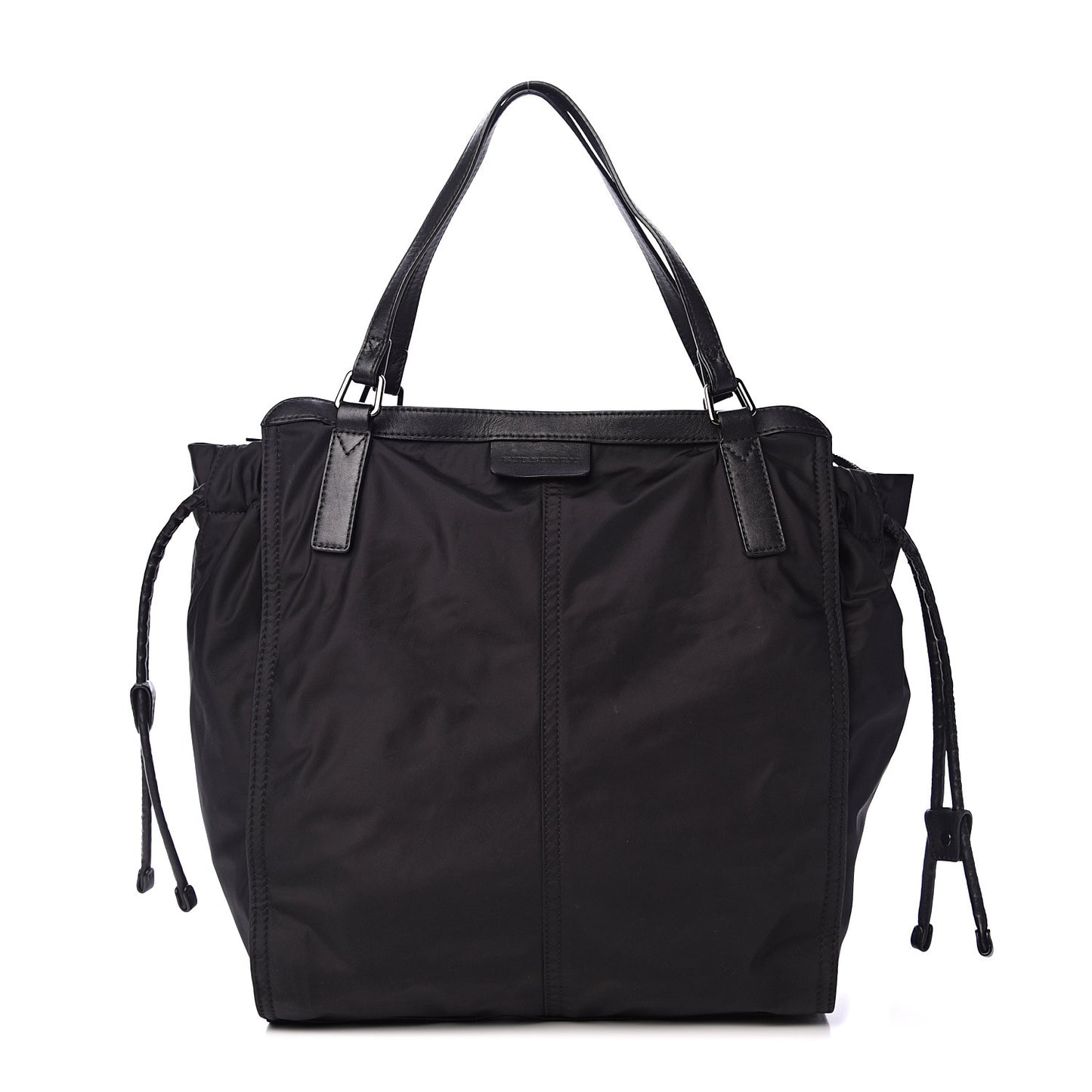 Nylon Check Buckleigh Packable Tote Black