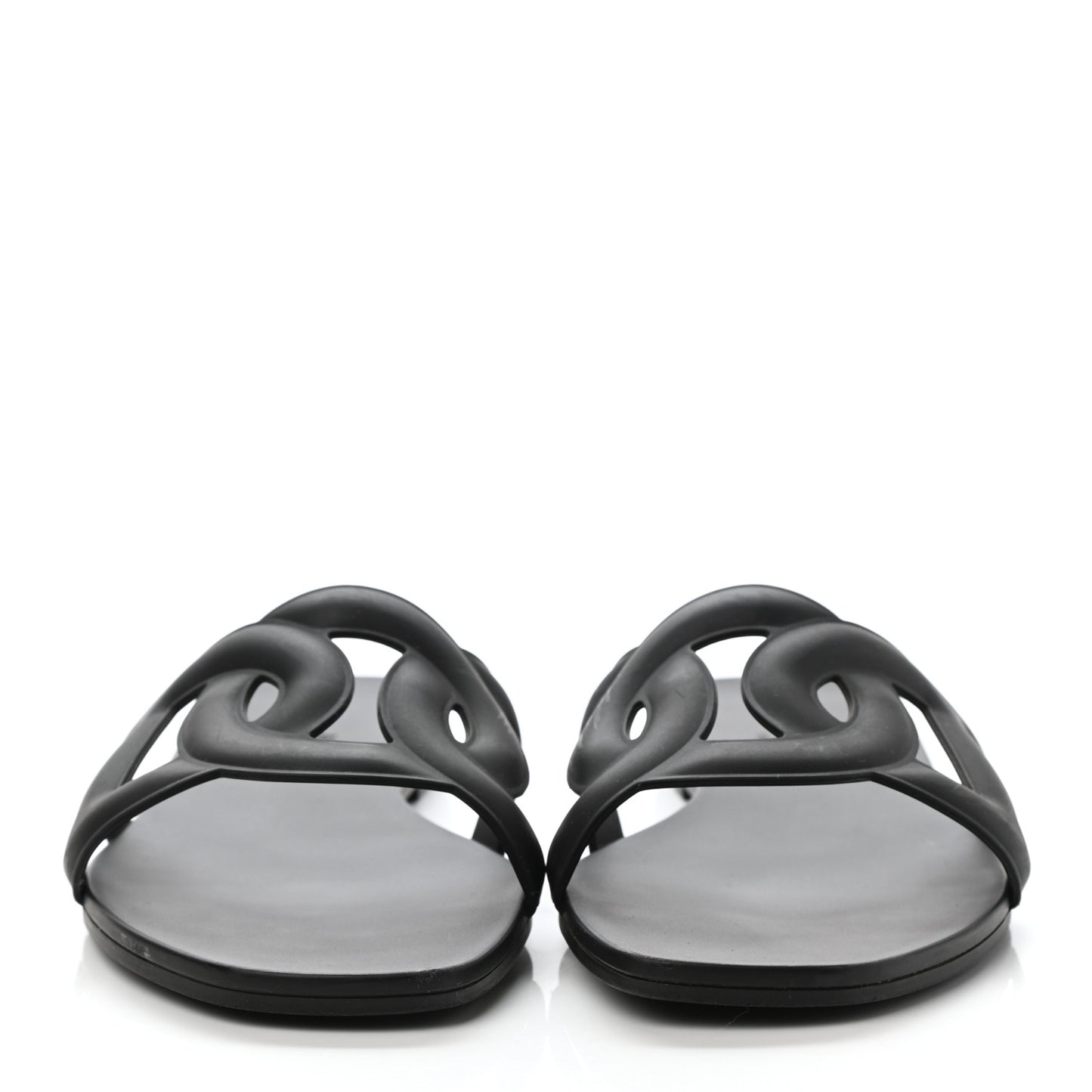 Rubber Aloha Sandals 39 Black