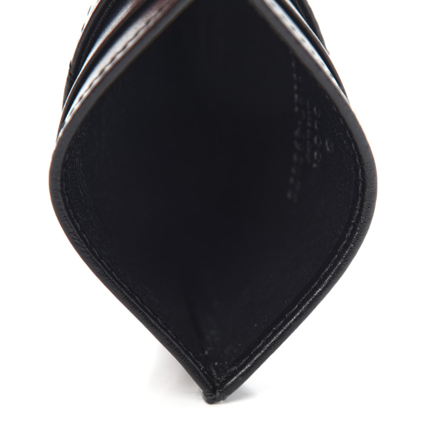 Calfskin Matelasse GG Marmont Card Holder Black