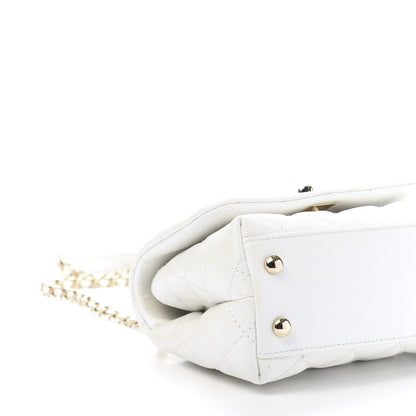 Chanel Iridescent Caviar Quilted Extra Mini Coco Handle Flap Ivory 8 of 11