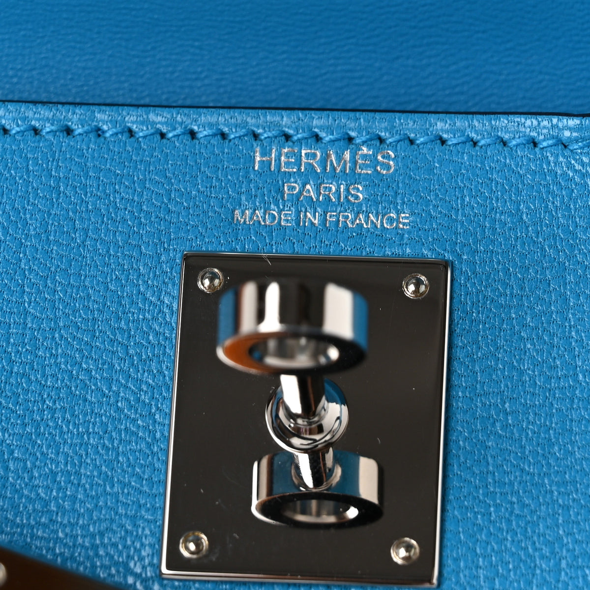 Hermes Chevre Chamkila Kelly Elan Bleu Frida 6 of 10