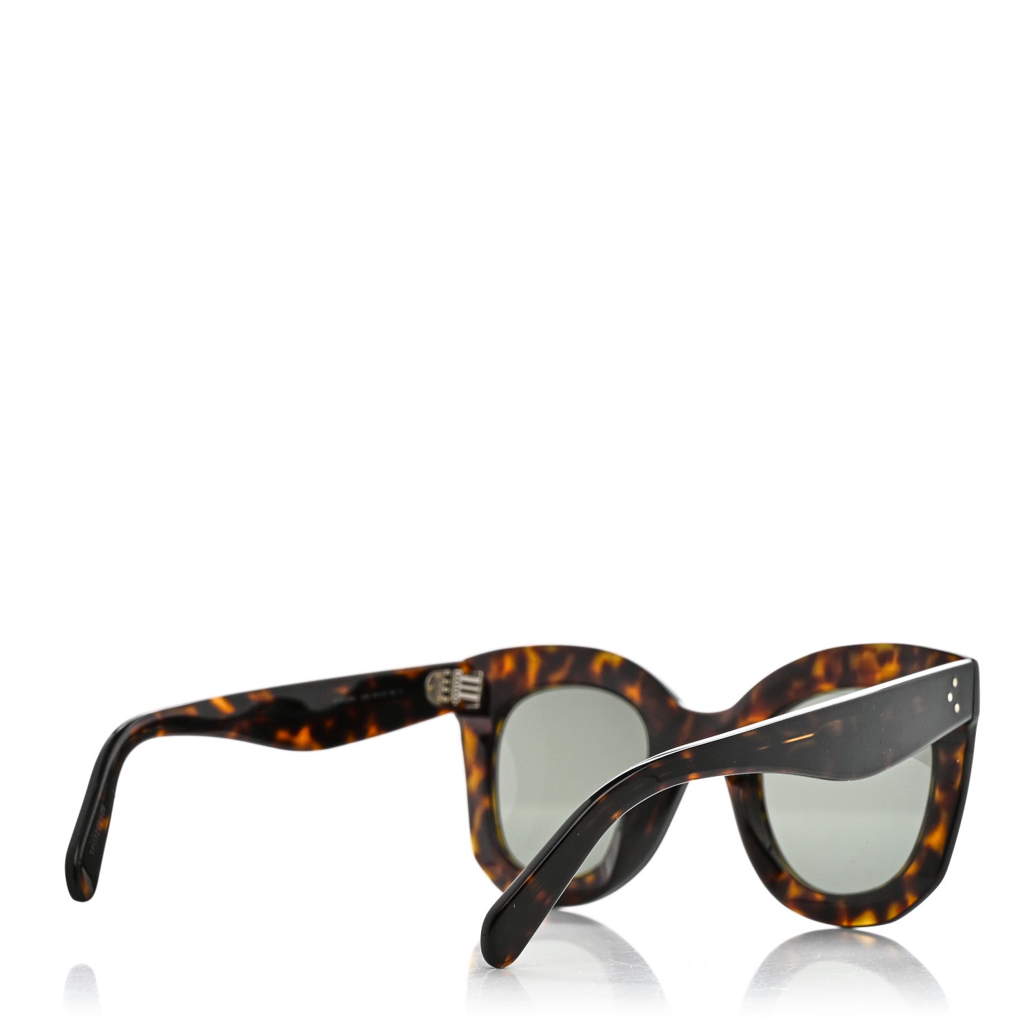 Celine Oversized Round Sunglasses CL4005IN Tortoise 4 of 7