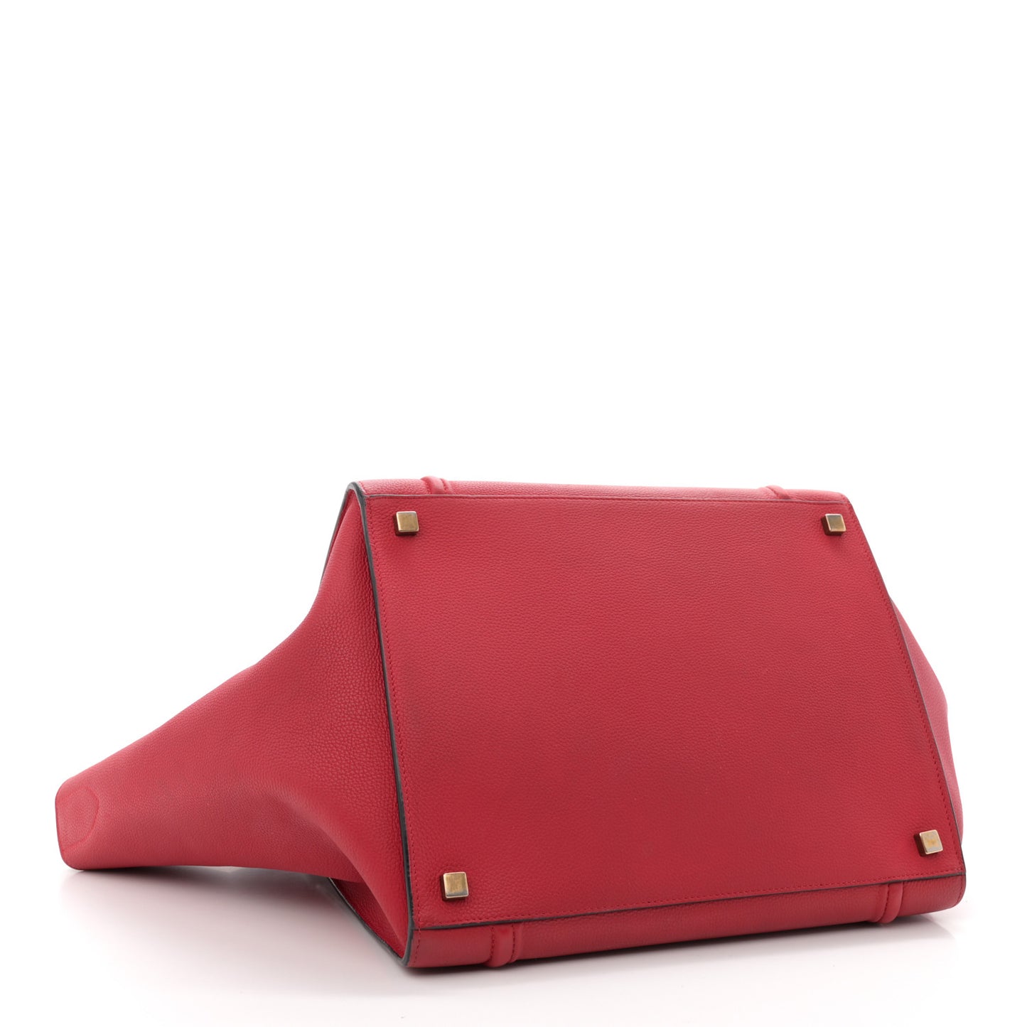 Grained Baby Calfskin Medium Phantom Luggage Carmin