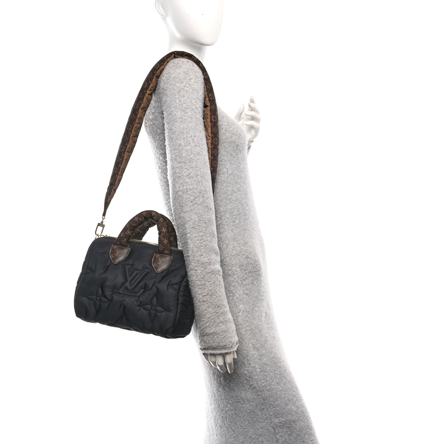 Louis Vuitton Econyl Mini Monogram Pillow Speedy Bandouliere 25 Black 2 of 9