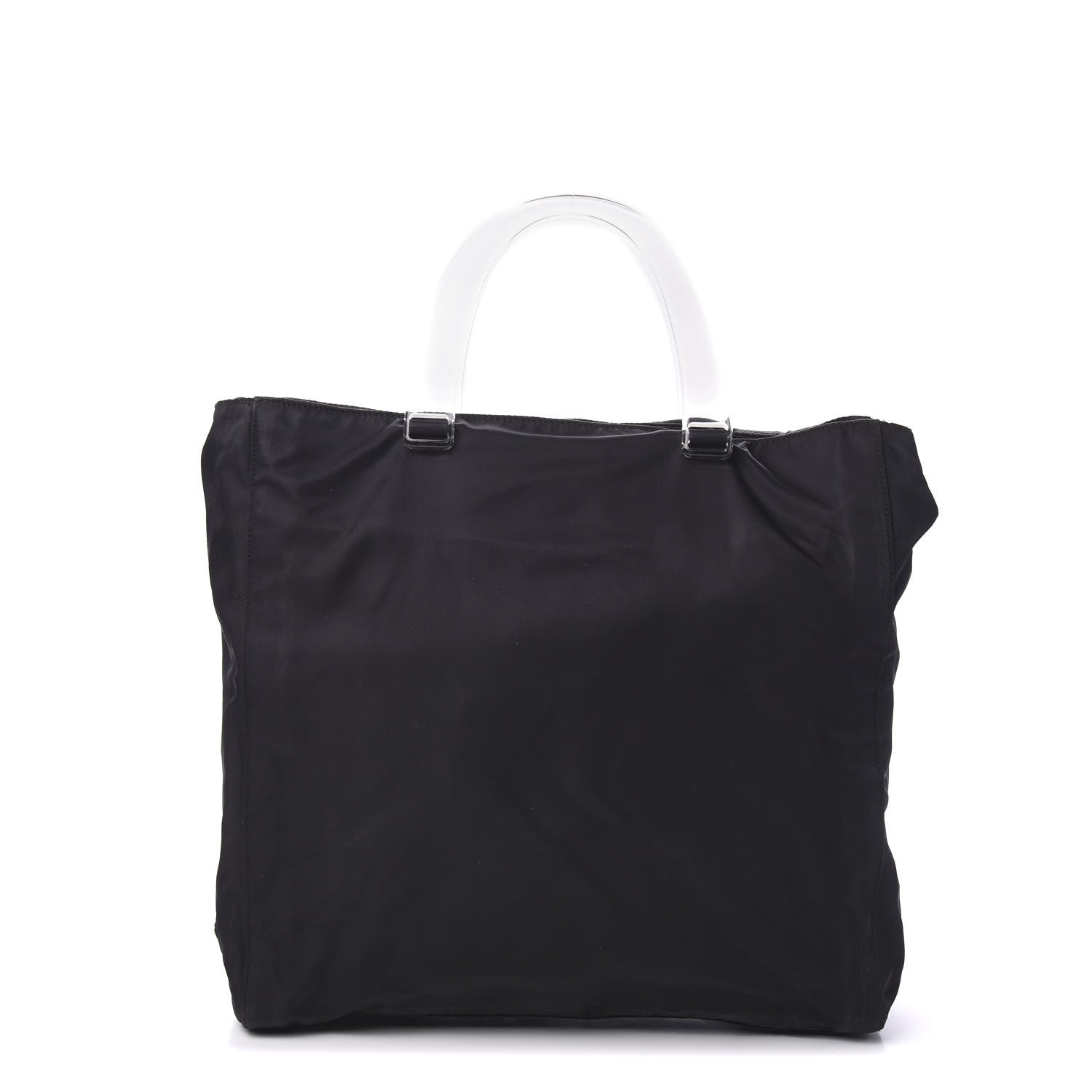 Prada Tessuto Nylon Lucite Tote Black 1 of 9
