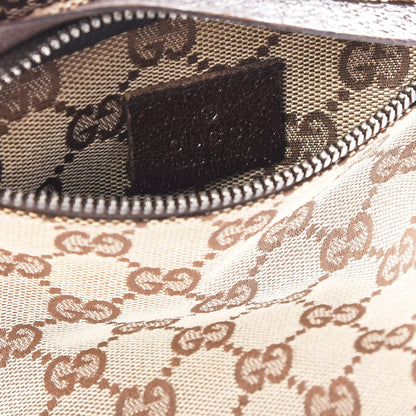 Gucci GG Monogram Double Pocket Belt Bag Dark Brown 10 of 11