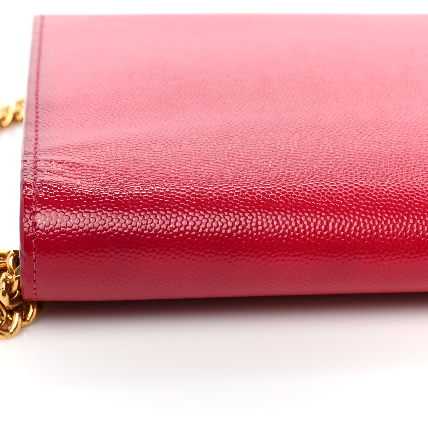 Grain de Poudre Classic Letters Chain Wallet Fuchsia