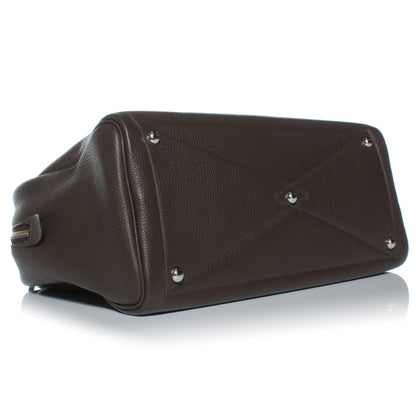 Hermes Taurillon Clemence Victoria II Fourre Tout 35 Cafe 4 of 8