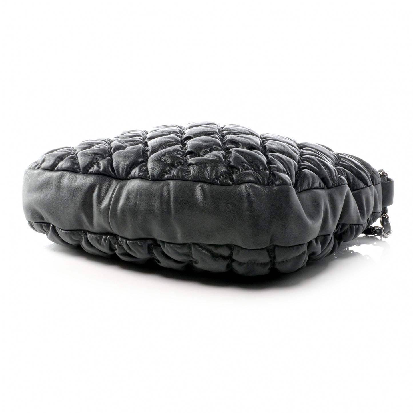 Leather Bubble Quilt Hobo Grey