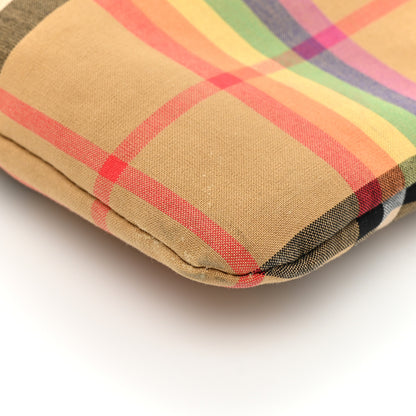 Burberry Vintage Rainbow Check Shopper Tote White 9 of 13