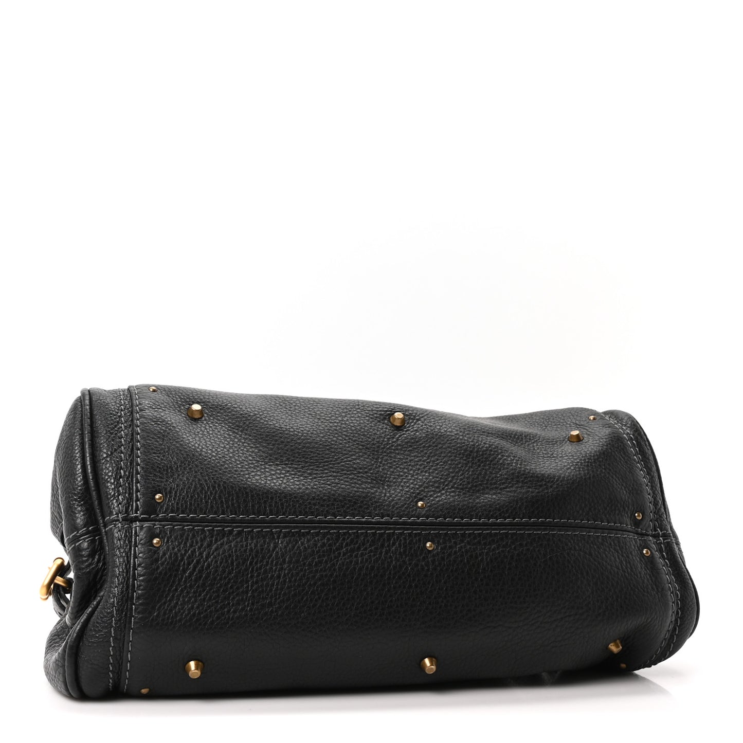 Calfskin Medium Paddington Satchel Black