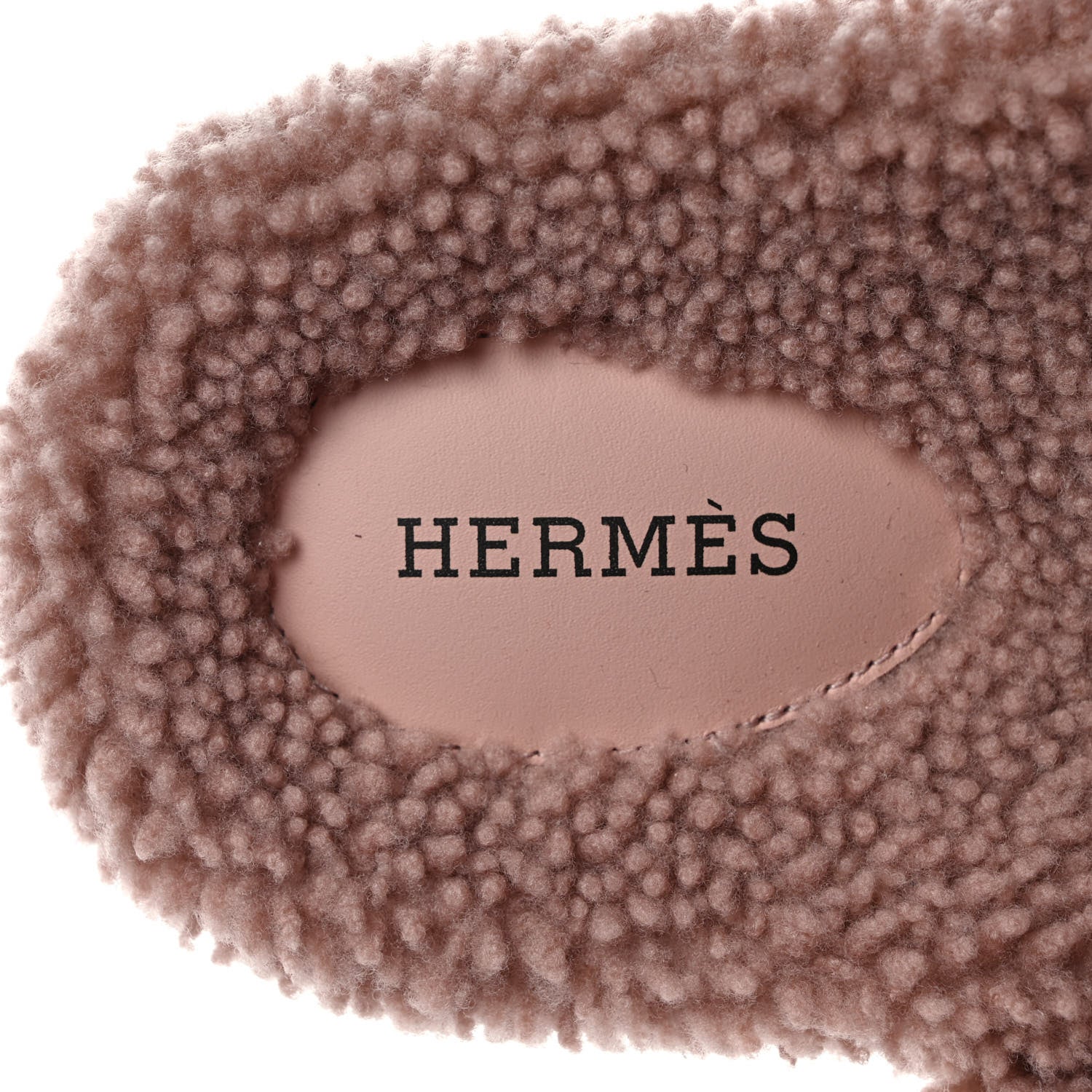 Hermes Woolskin Womens Chypre Sandals 41 Bois De Santal 7 of 8