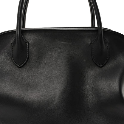 The Row Polished Saddle Calfskin Agnes Bag Black 17 of 17