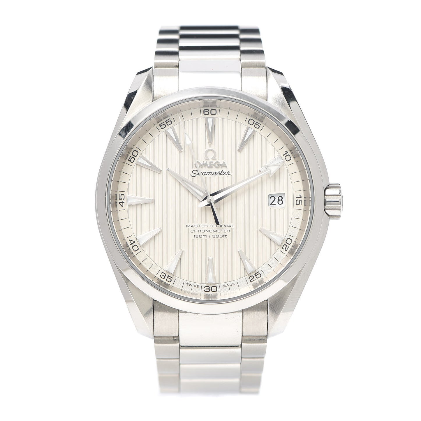 Stainless Steel 41mm Seamaster Aqua Terra Master Co-Axial Automatic Watch White 231.10.42.21.02.003
