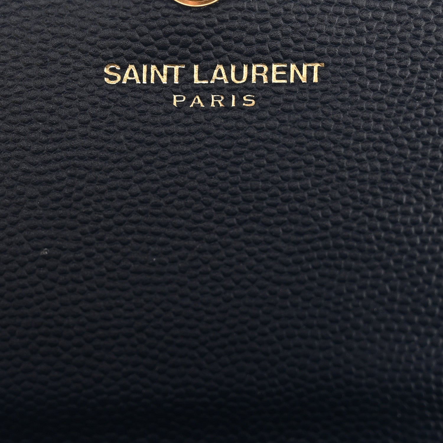 Saint Laurent Grain De Poudre Matelasse Chevron Monogram Flap Wallet Deep Marine 7 of 9