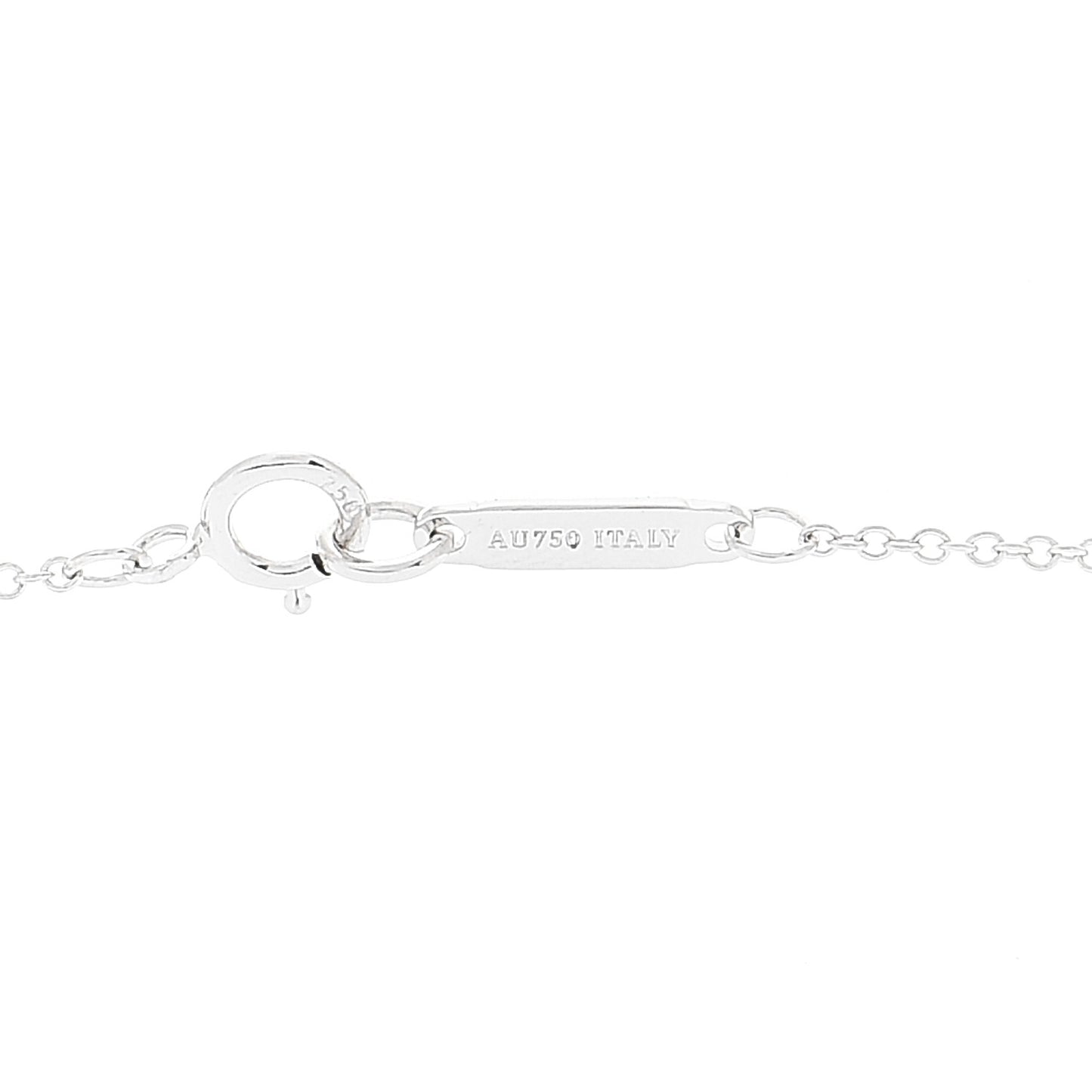 18K White Gold Diamond Medium Atlas Open Pave Pendant Necklace