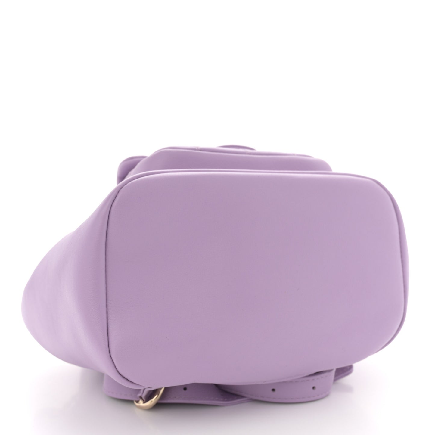 Lambskin Quilted Small Duma Drawstring Backpack Light Purple