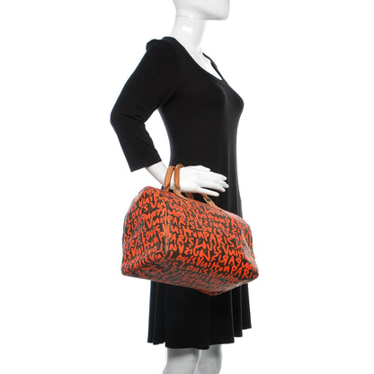 Louis Vuitton Monogram Graffiti Speedy 30 Orange 2 of 19