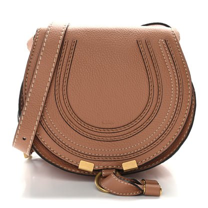 Chloe Calfskin Mini Marcie Round Crossbody Bag Muted Brown 1 of 10