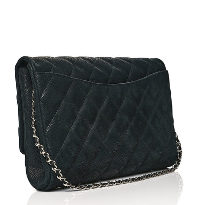Chanel Iridescent Caviar Quilted Clutch With Chain Flap Black 3 of 10