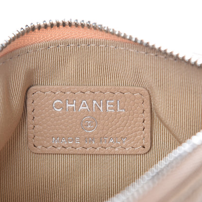 Chanel Caviar Quilted Small Cosmetic Case Beige 6 of 8