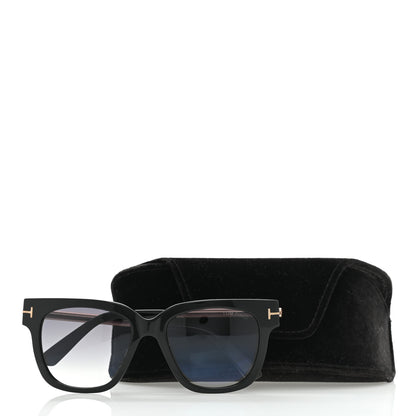 Tom Ford Acetate TracySquare Sunglasses TF436 Black 9 of 9
