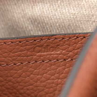 Chloe Grained Calfskin Studded Small Marcie Saddle Tan 6 of 10