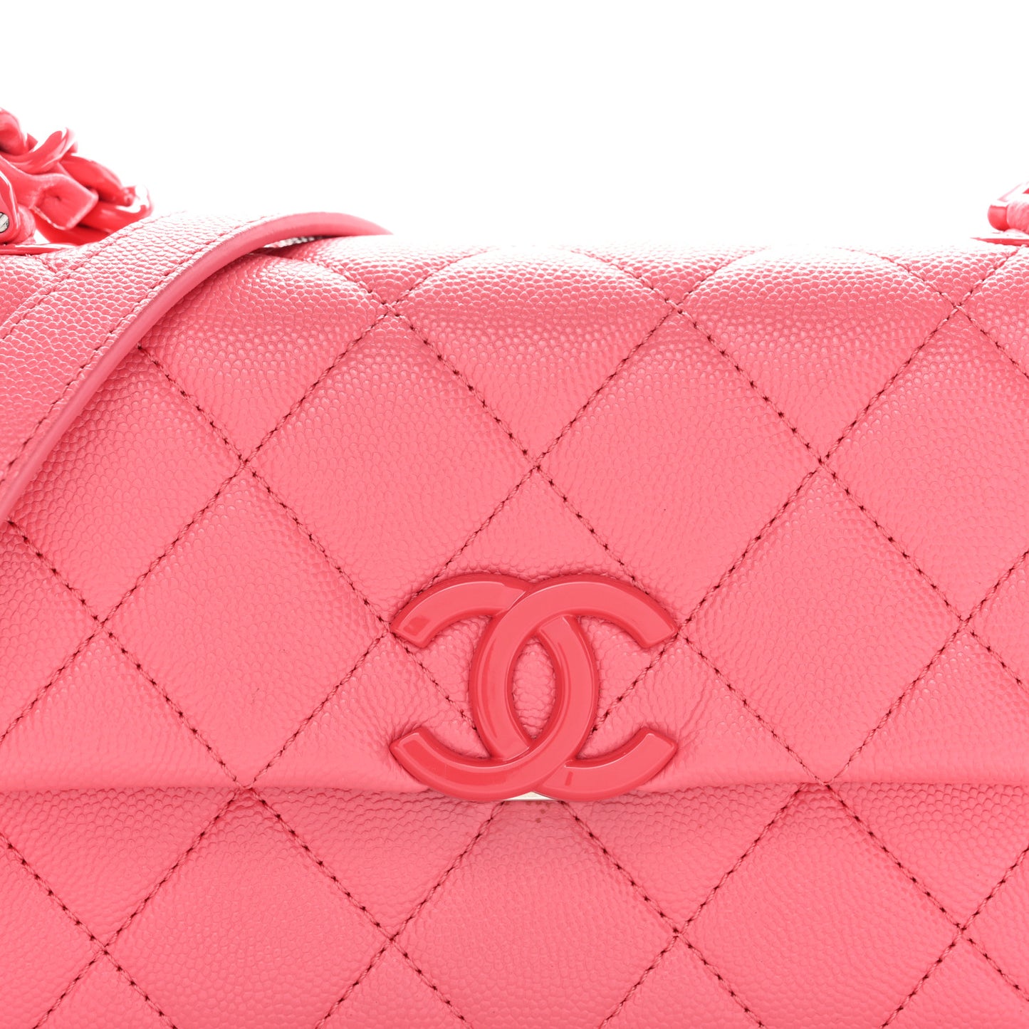 Caviar Quilted My Everything Small Flap Pink