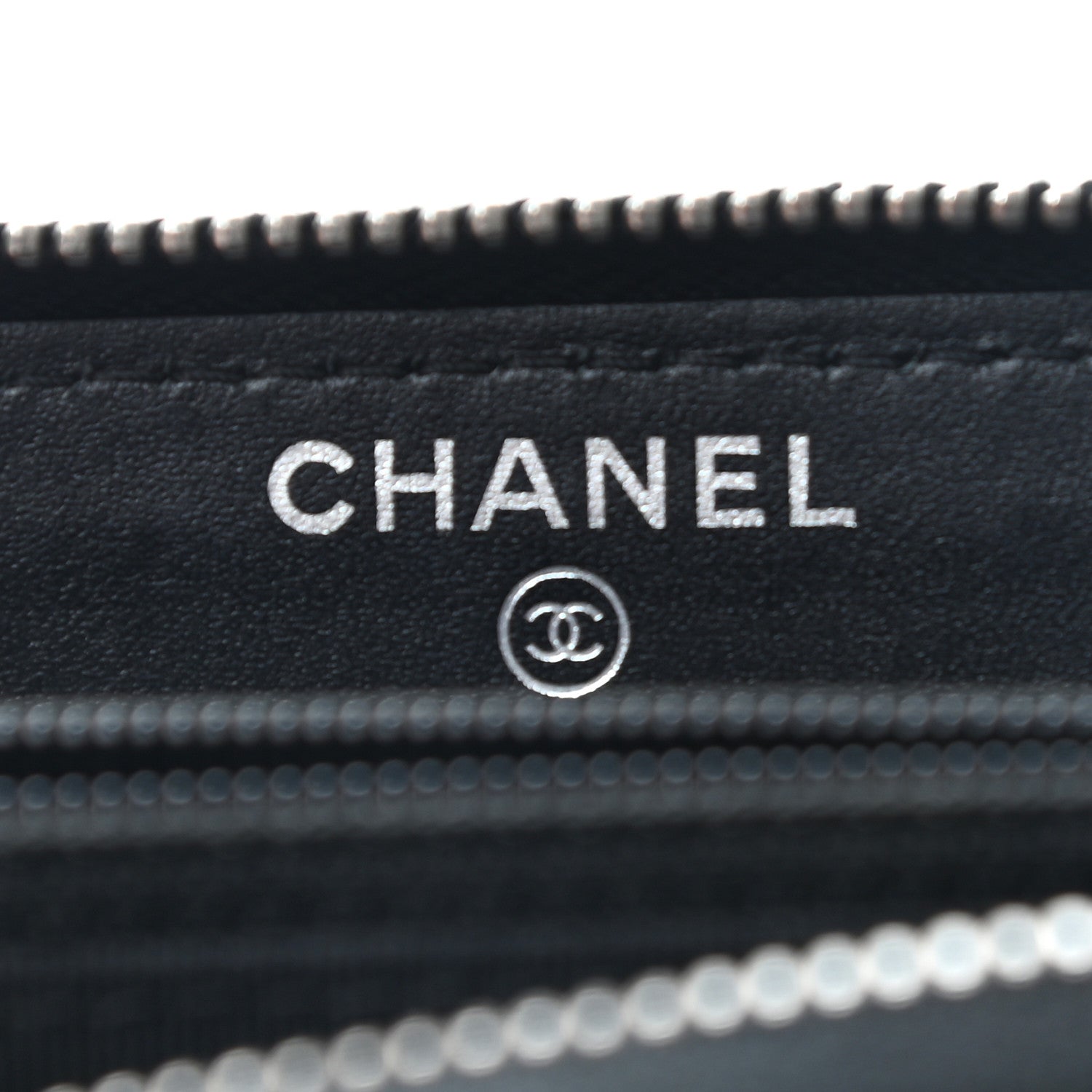 Chanel Caviar Quilted Medium Zip Around Wallet Black 8 of 10