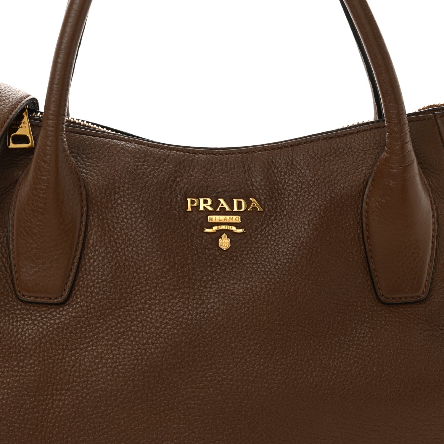 Prada Vitello Daino Shoulder Bag Tabacco 7 of 10