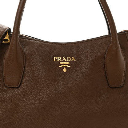 Prada Vitello Daino Shoulder Bag Tabacco 7 of 10
