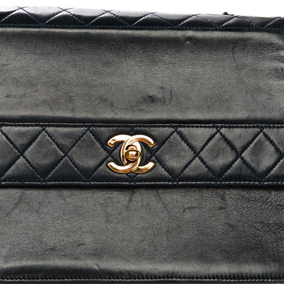 Chanel Lambskin Quilted Jumbo Single Flap Black 17 of 24