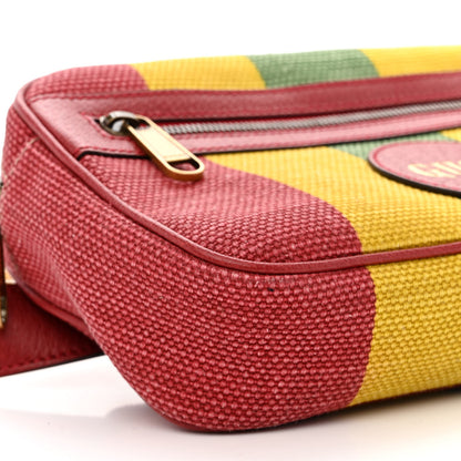 Gucci Canvas Marley Stripe Script Logo Gucci Belt Bag 100 40 Multicolor 9 of 10